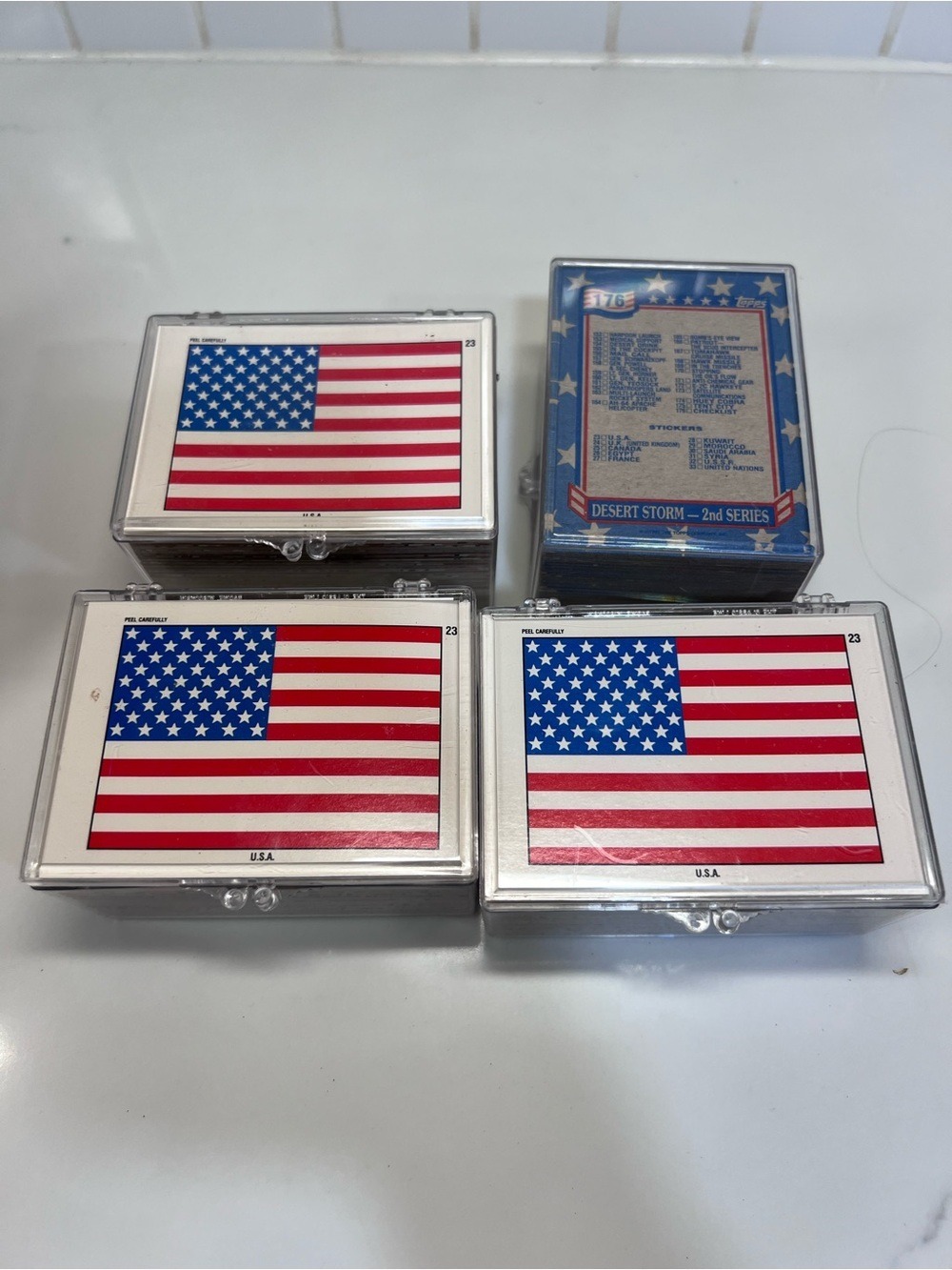 Topps 1991 Desert Storm Trading Cards 2nd Series 4 Sets
